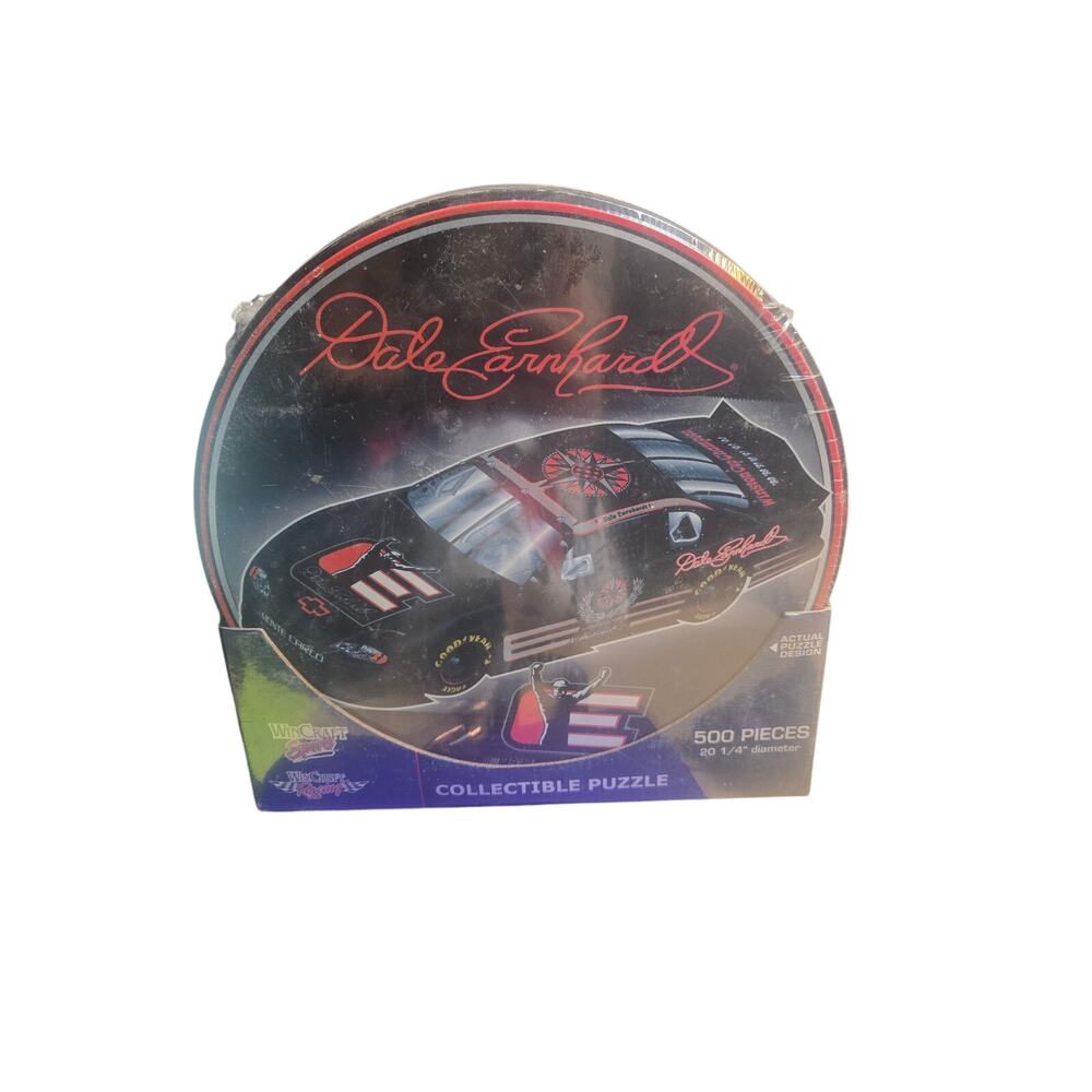 Dale Earnhardt #3 WinCraft 500pc Round Collectible Puzzle Tin Legacy Car